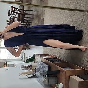 Deep V - High Slit Maxi Dress